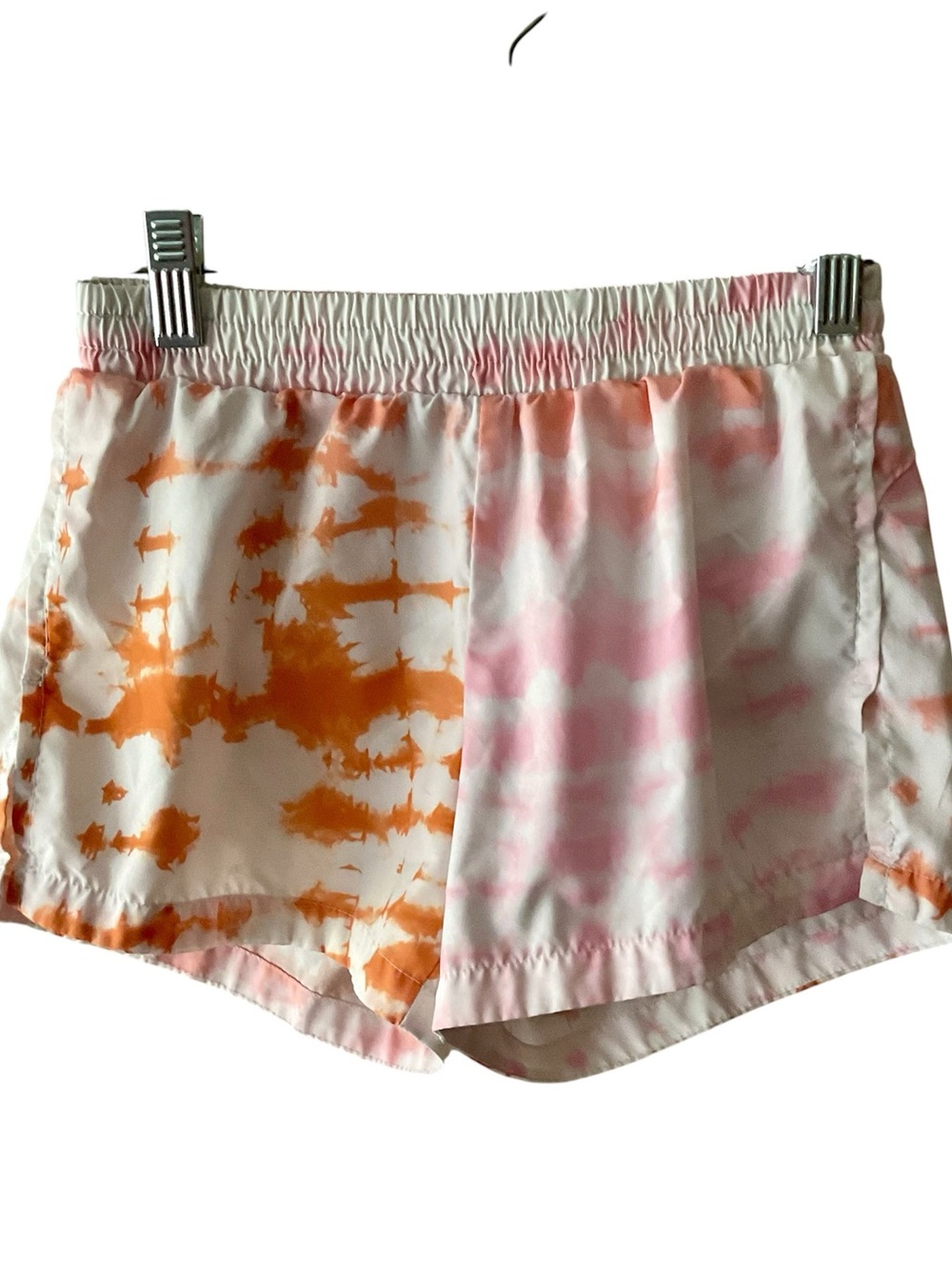 Old Navy Girls' Orange & Pink Tie-Dye Elastic Waist Shorts